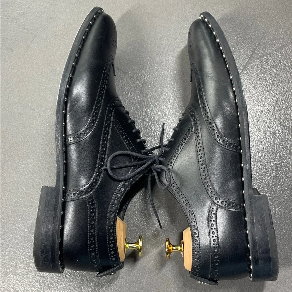 PHILIPP PLEIN Mens Black Leather City Shoes 